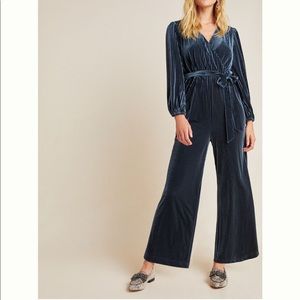 NWT! Anthropologie Samantha Velvet Jumpsuit